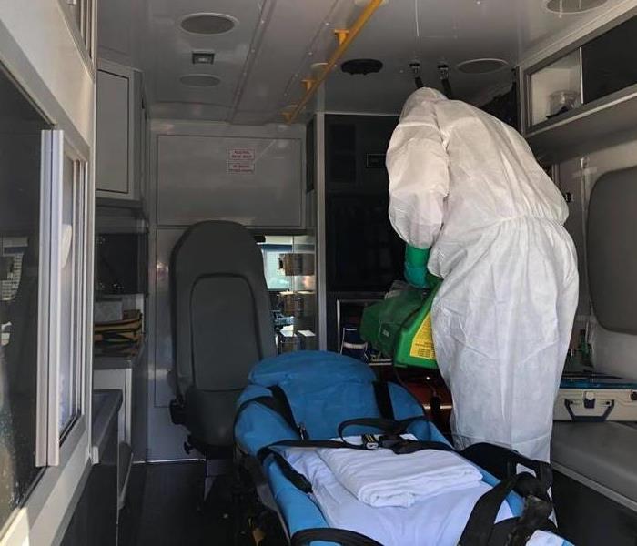 Cleaning an Ambulance